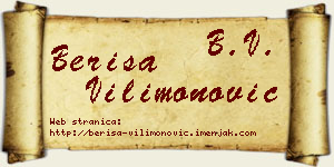 Beriša Vilimonović vizit kartica